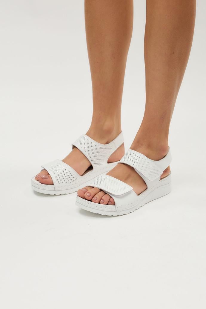 Босоножки женские LONZA кожаные р. 41 Белый (198395) - фото 4 Босоножки женские LONZA кожаные р. 41 Белый (198395) - фото 4