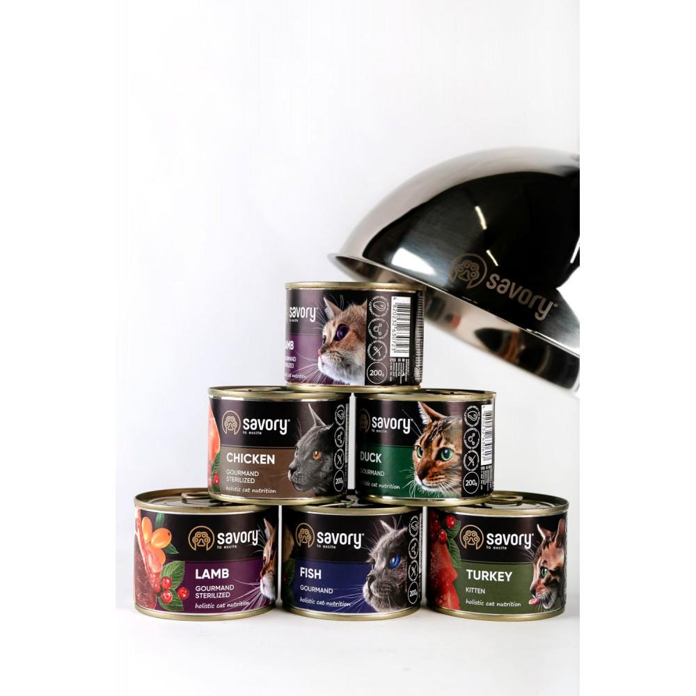 Корм вологий Savory для кошенят з індичкою 100 г (30679) - фото 4