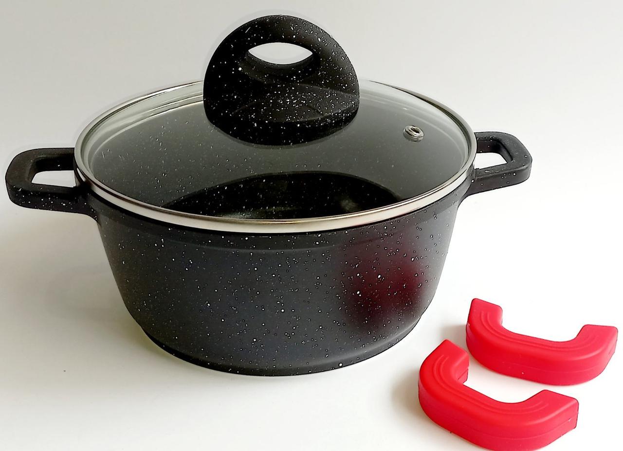 Каструля A-PLUS з антипригарним мармуровим покриттям 1,8 л (1524)