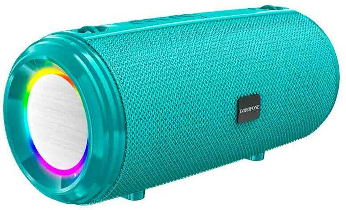 Портативная колонка Borofone BR13 Young sports 1200 мAч 10 Вт LED Peacock Bluetooth Blue (578805)
