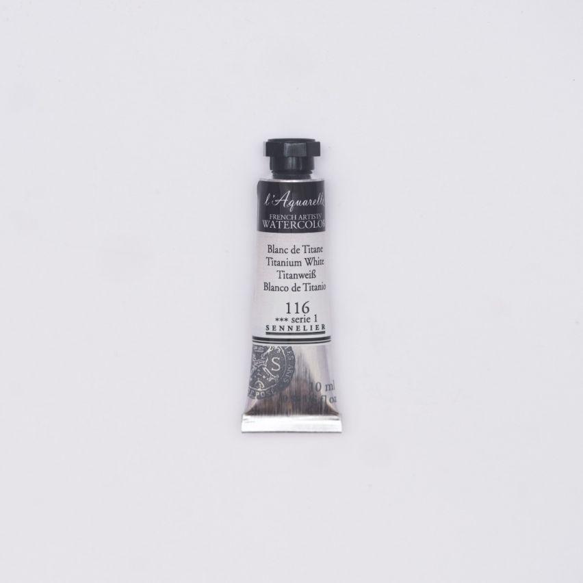 Акварель в тюбиках Sennelier L'Aquarelle S1 10 мл Titanium White