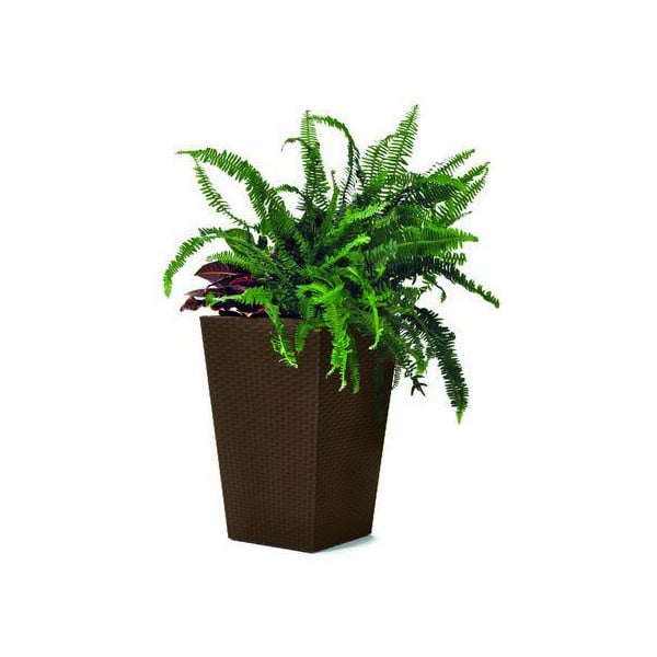 Горщик Keter Small Rattan Planter Коричневий (7290103659257)