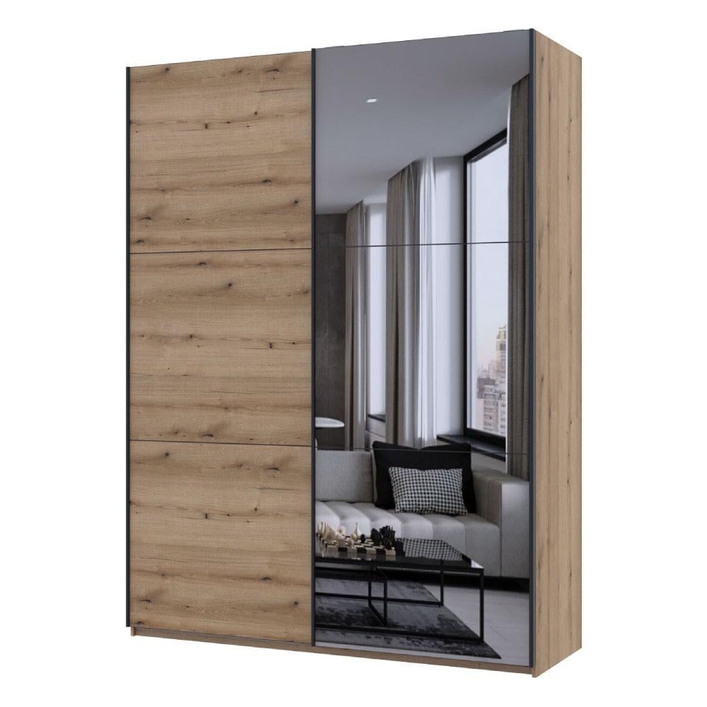 Шкаф-купе Doros G-Caiser 1ДСП/1 зеркало 180х60х240 см Дуб Эвок (DRS-011578)