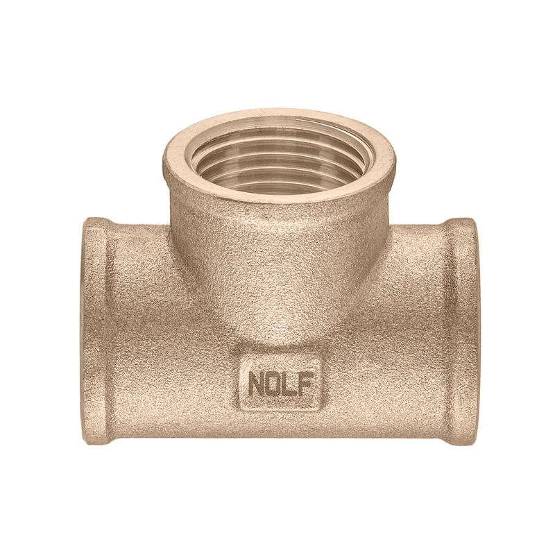 Тройник редукционный Nolf NFC.T080608F 3/4x1/2x3/4" FFF латунный резьбовой (NF3192) - фото 2 Тройник редукционный Nolf NFC.T080608F 3/4x1/2x3/4" FFF латунный резьбовой (NF3192) - фото 2