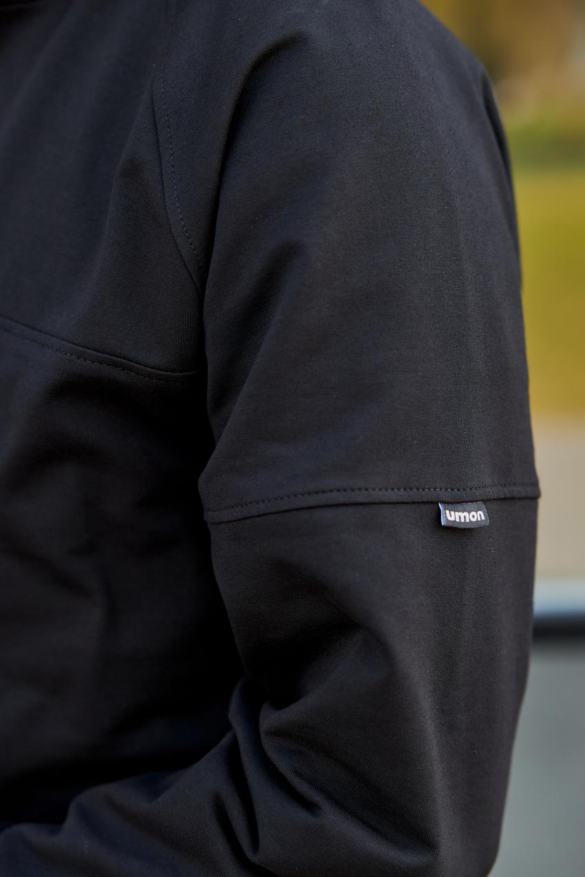 Джемпер мужской М180.3 с молнией на горловине M Черный (888-1-61) - фото 3 Джемпер мужской М180.3 с молнией на горловине M Черный (888-1-61) - фото 3