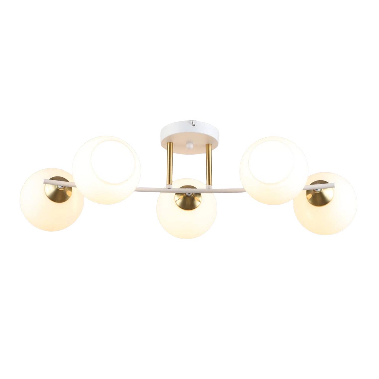 Люстра потолочная Свет на пять плафонов SR-K2217/5WT+COP (23625015)