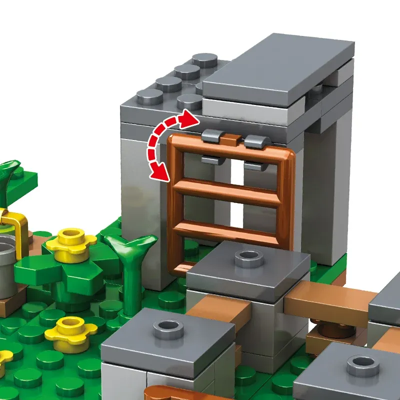 Конструктор Майнкрафт My World Лісова схованка село з героями мобами та пастками 233 дет. - фото 5 Конструктор Майнкрафт My World Лісова схованка село з героями мобами та пастками 233 дет. - фото 5