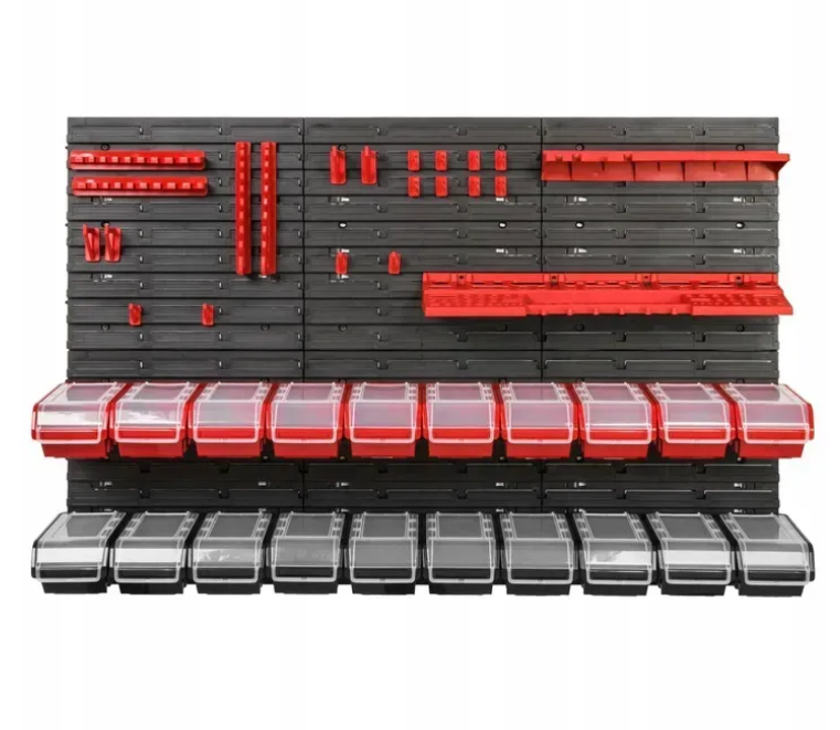 Панель для инструментов Kistenberg 117х78 см из 6 панелей 20 контейнеров с крышкой (MIX547)