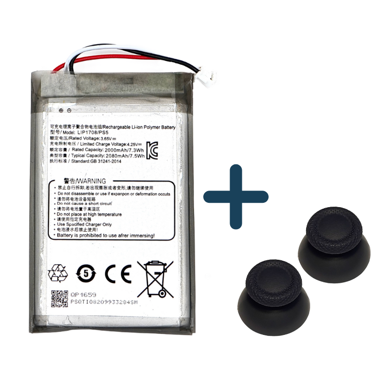 Аккумулятор PS5 DualSense Model: LIP1708 Li-ion 3,65V 2080 mAh и 2 стика для джойстика (EF37) - фото 2