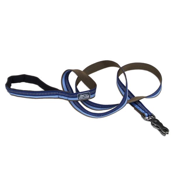 Поводок для собак Coastal K9 Explorer Leash светоотражающий 1,6х180 см Сапфировый (76484364099)