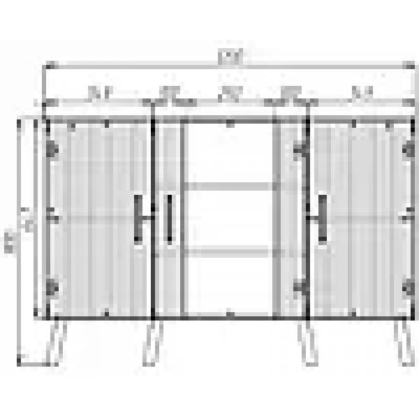 Вітрина-комод Artos Design Verona 1W2D з ламінованої ДСП/ламінованої МДФ Чорний (49271) - фото 4 Вітрина-комод Artos Design Verona 1W2D з ламінованої ДСП/ламінованої МДФ Чорний (49271) - фото 4