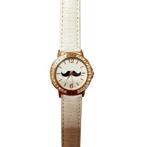 Наручний годинник жіночий Mr Mustache 264 Gold/White (13687714)