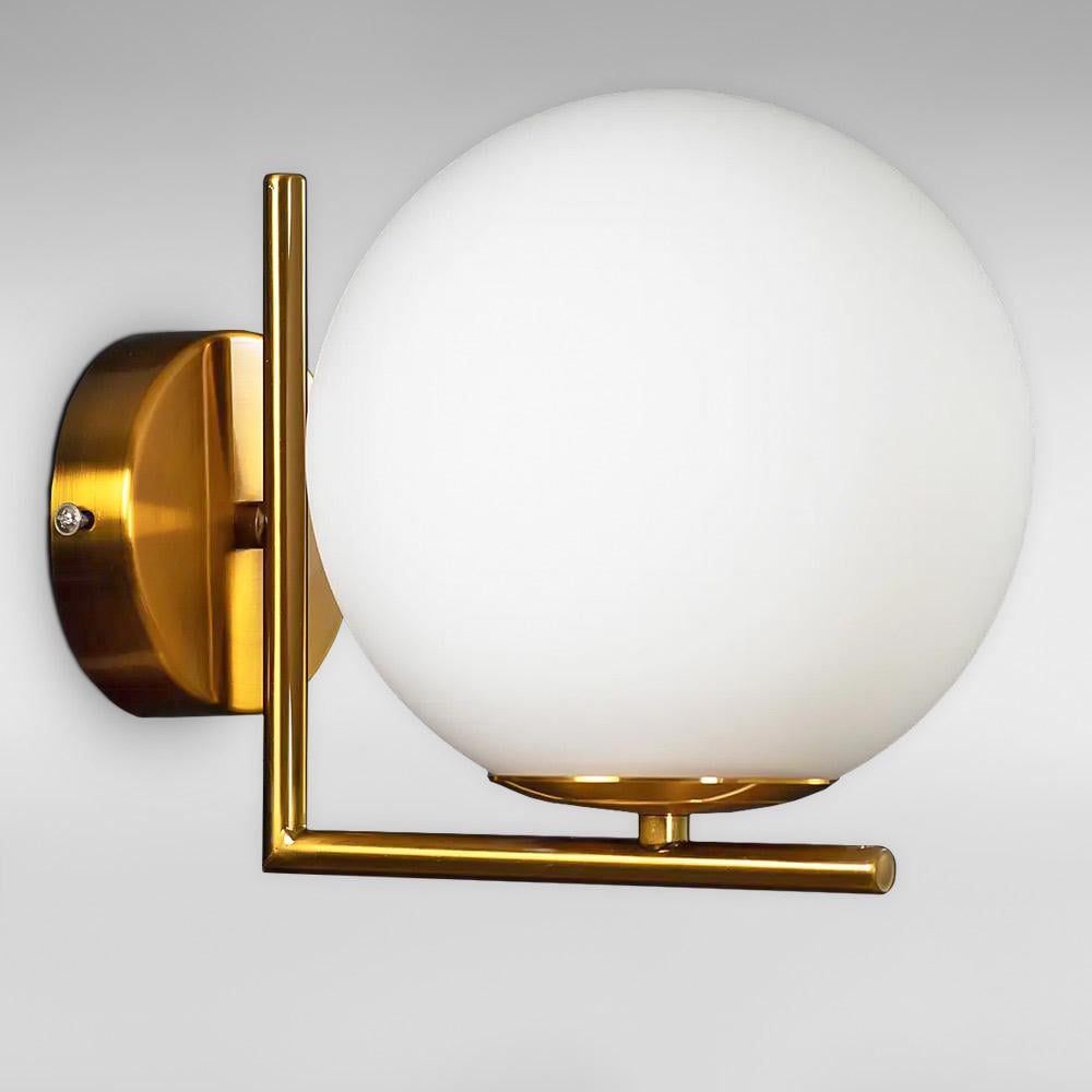 Светильник настенный шар Light House SN-18785/GG GG E14 180х200х240 мм Золотой/Белый