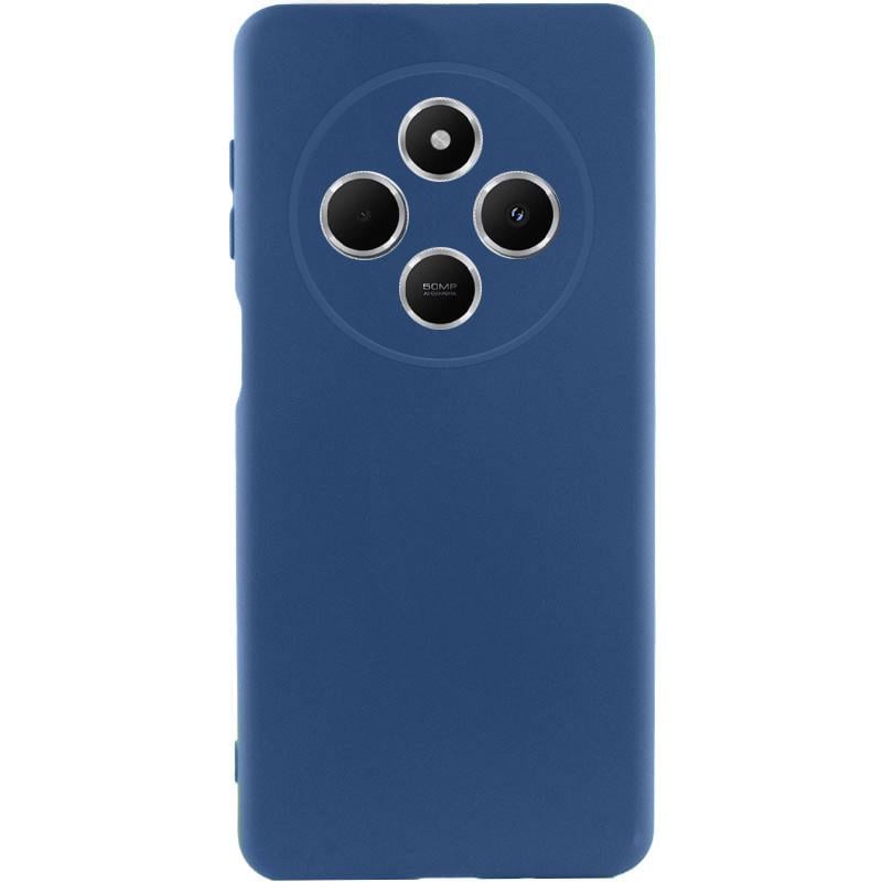 Противоударный чехол Silicone Cover Lakshmi Full Camera (AA) для Xiaomi Redmi 14C / Poco C75 Синий / Navy blue