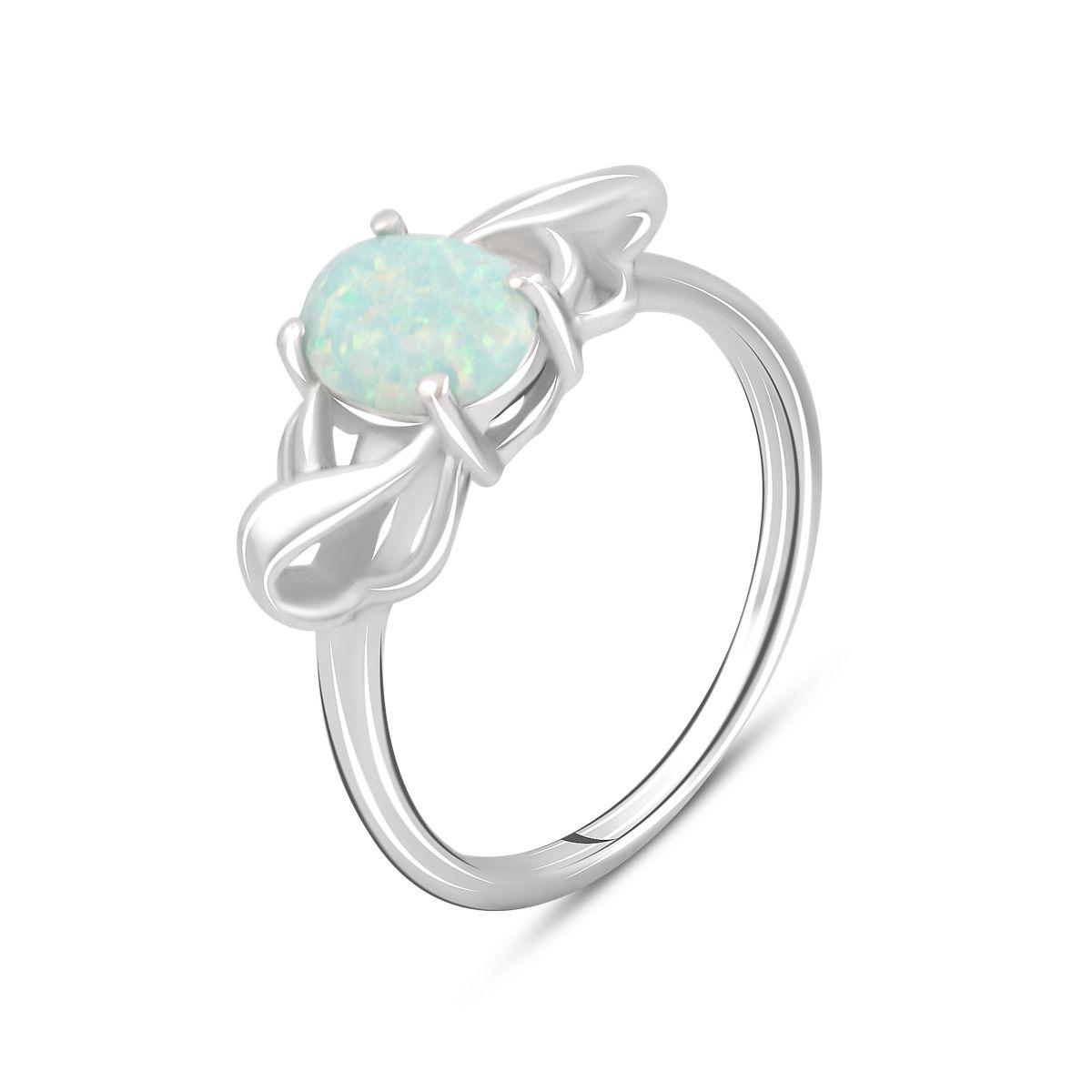 Кольцо серебряное с опалом 0,463 ct 2,75 г р. 18,5 (2098324)
