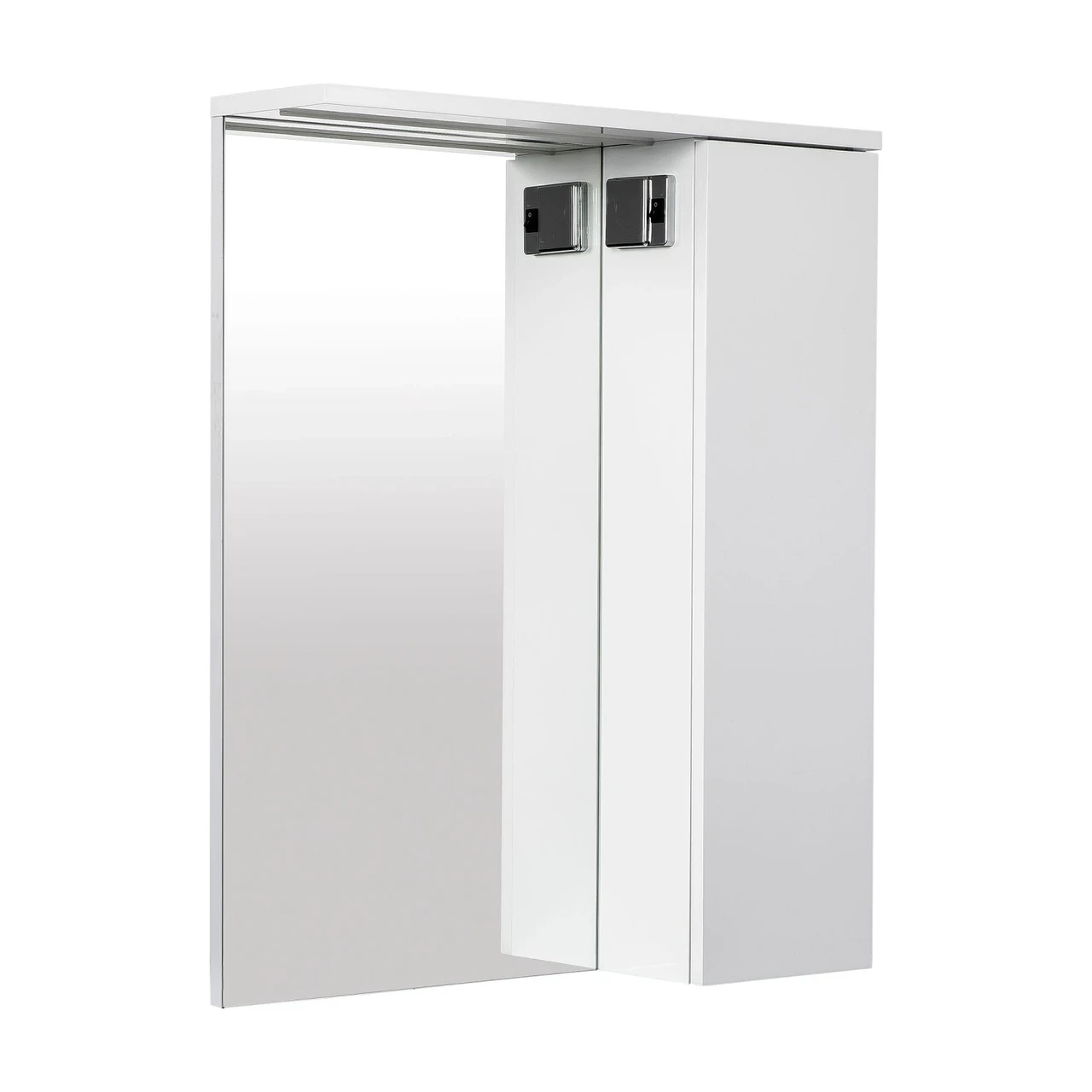 Зеркало Уно с подсветкой и пеналом справа 60 см (2349917355)