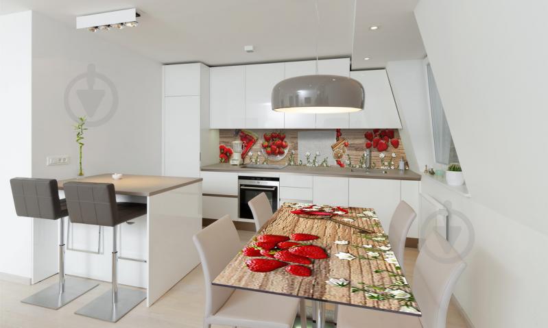 Наклейка виниловая на стол Zatarga «Клубничный пирог» 650х1200 мм Z180748/1st