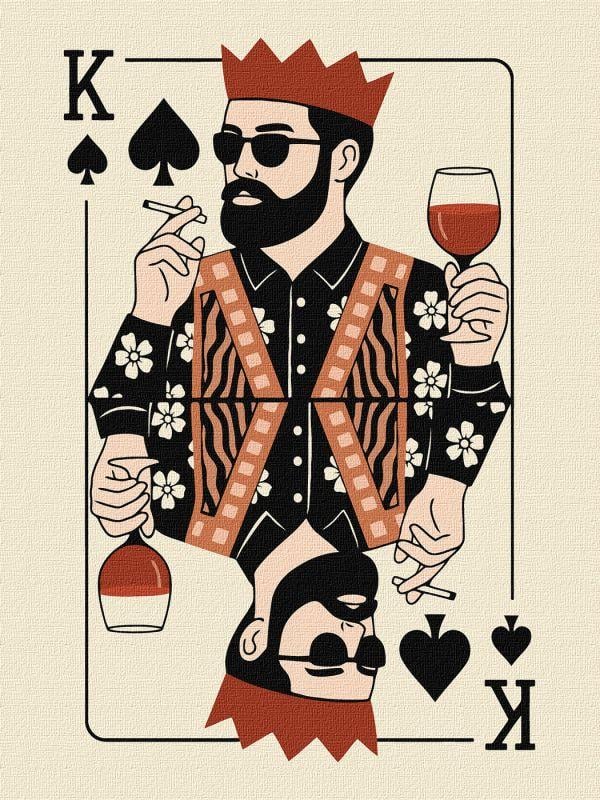 Картина за номерами Ideyka Карта короля 30х40 см (2867221957)