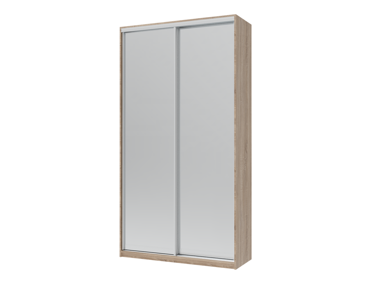 Шкаф купе Doros Сити Лайт 2 зеркала 120х45х225 см Дуб Сонома (44900068)