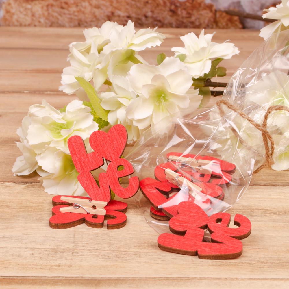 Прищепки декоративные Love (4757-26)