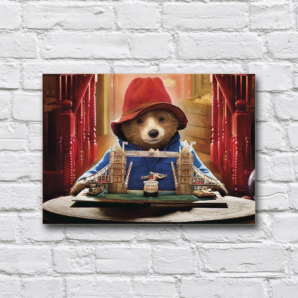 Постер деревянный мультфильм «Приключения Паддингтона» 210х297 мм (21264379)