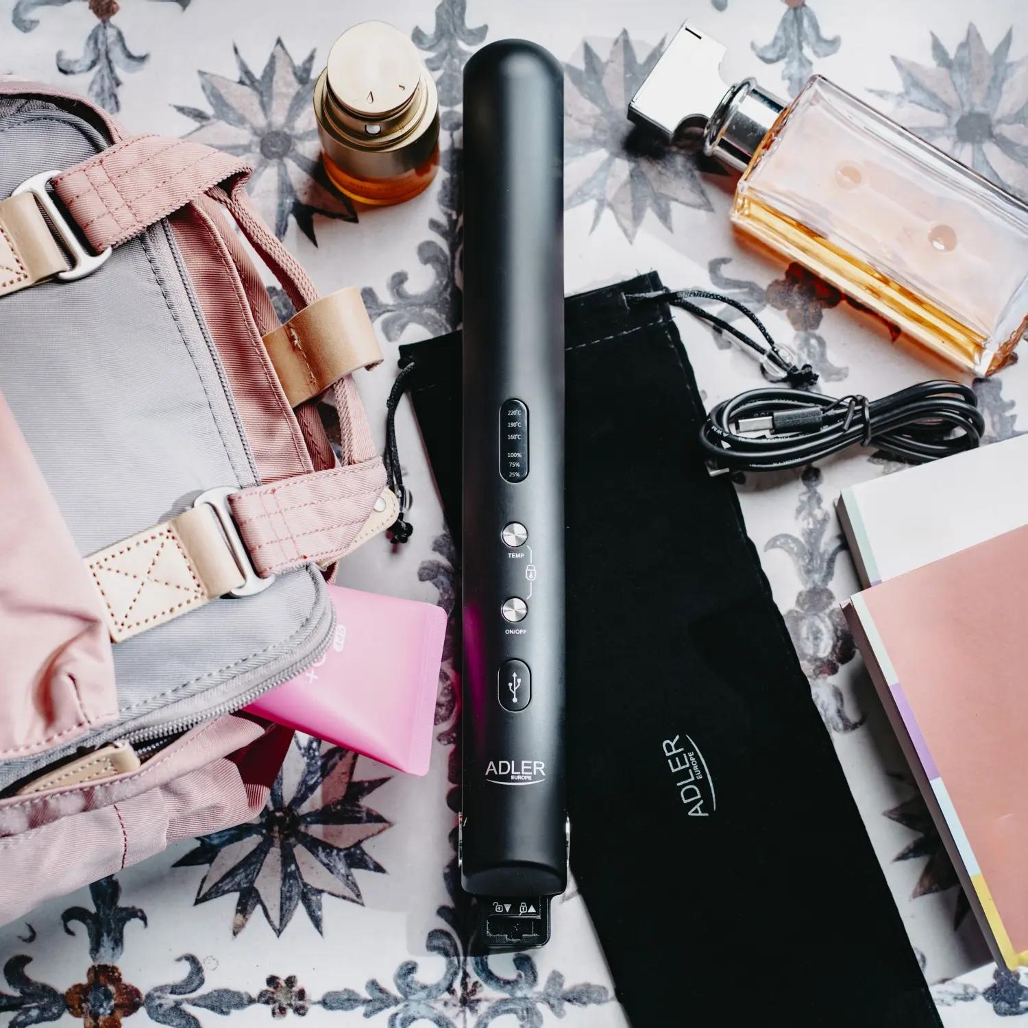 Выпрямитель для волос Adler AD 2327 до 220 °C USB зарядка (04049) - фото 15 Выпрямитель для волос Adler AD 2327 до 220 °C USB зарядка (04049) - фото 15