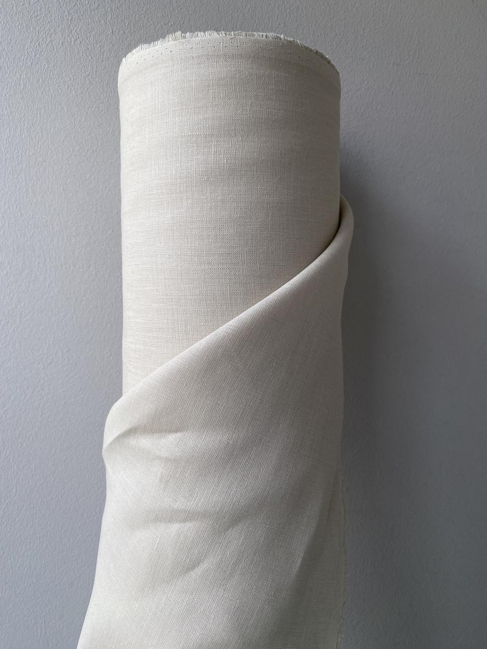 Ткань костюмная смягченная LINEN PLUS 100% лен 150 см 0082 Молочный - фото 1 Ткань костюмная смягченная LINEN PLUS 100% лен 150 см 0082 Молочный - фото 1