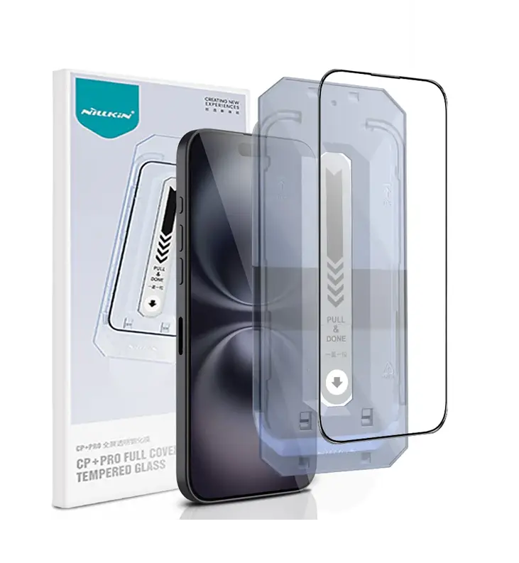 Защитное стекло Nillkin Amazing CP+ PRO Full Glue для Apple iPhone 16 Pro Max Black (0.25 mm) с аппликатором - фото 1 Защитное стекло Nillkin Amazing CP+ PRO Full Glue для Apple iPhone 16 Pro Max Black (0.25 mm) с аппликатором - фото 1