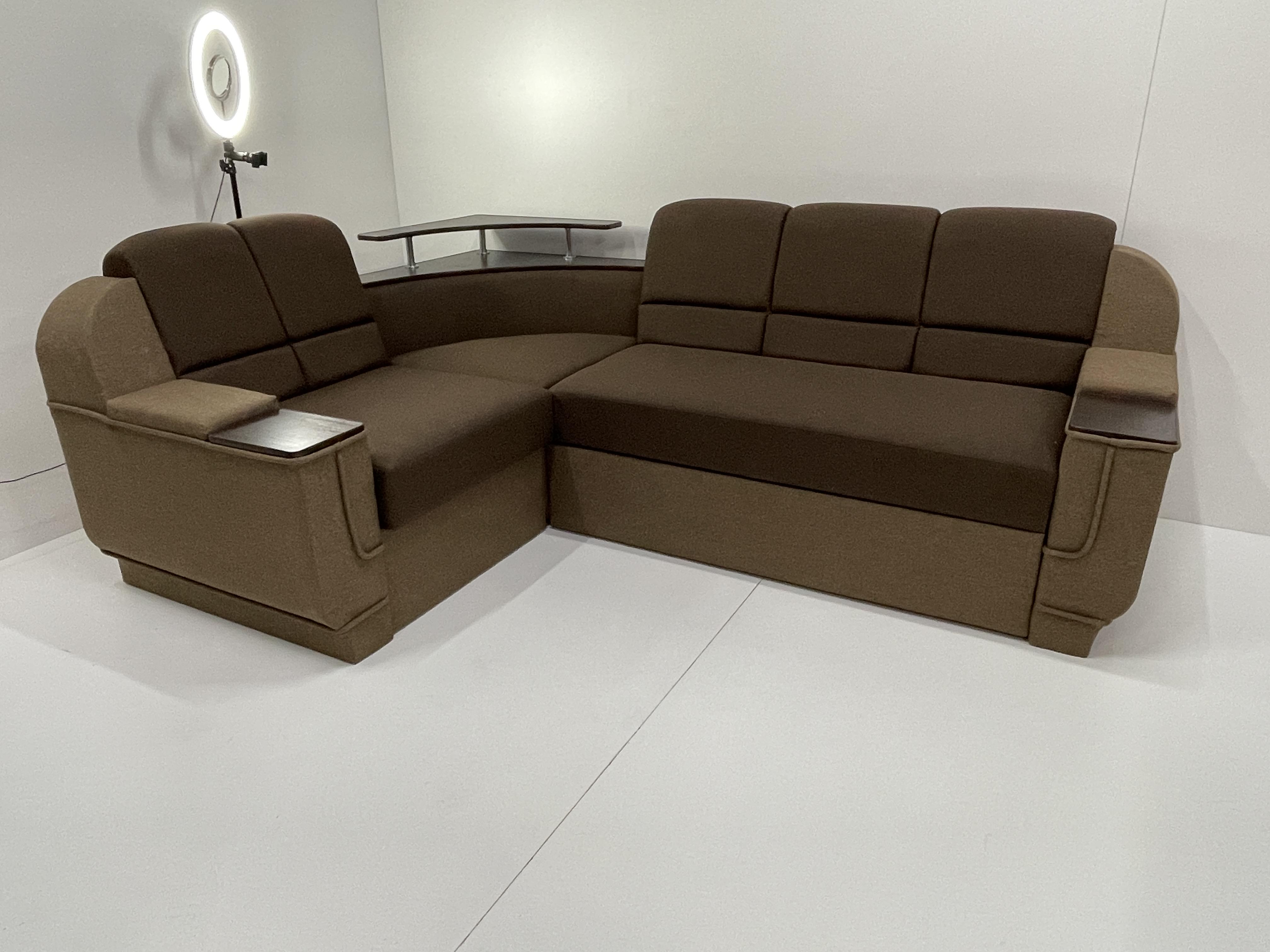 Диван угловой Меркурий 255х185 см Коричневый