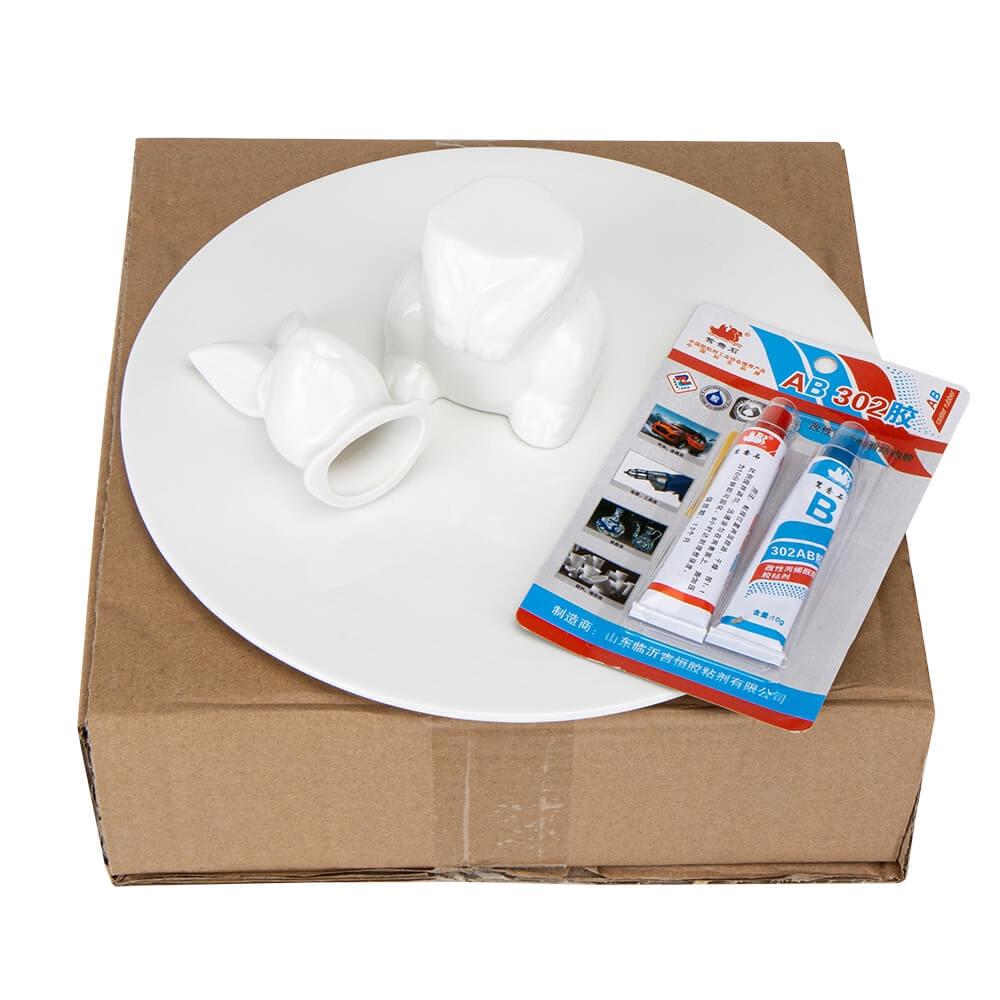 Керамічна підставка Lefard Цікавий кролик 30 см Білий (8910-008) - фото 6 Керамічна підставка Lefard Цікавий кролик 30 см Білий (8910-008) - фото 6