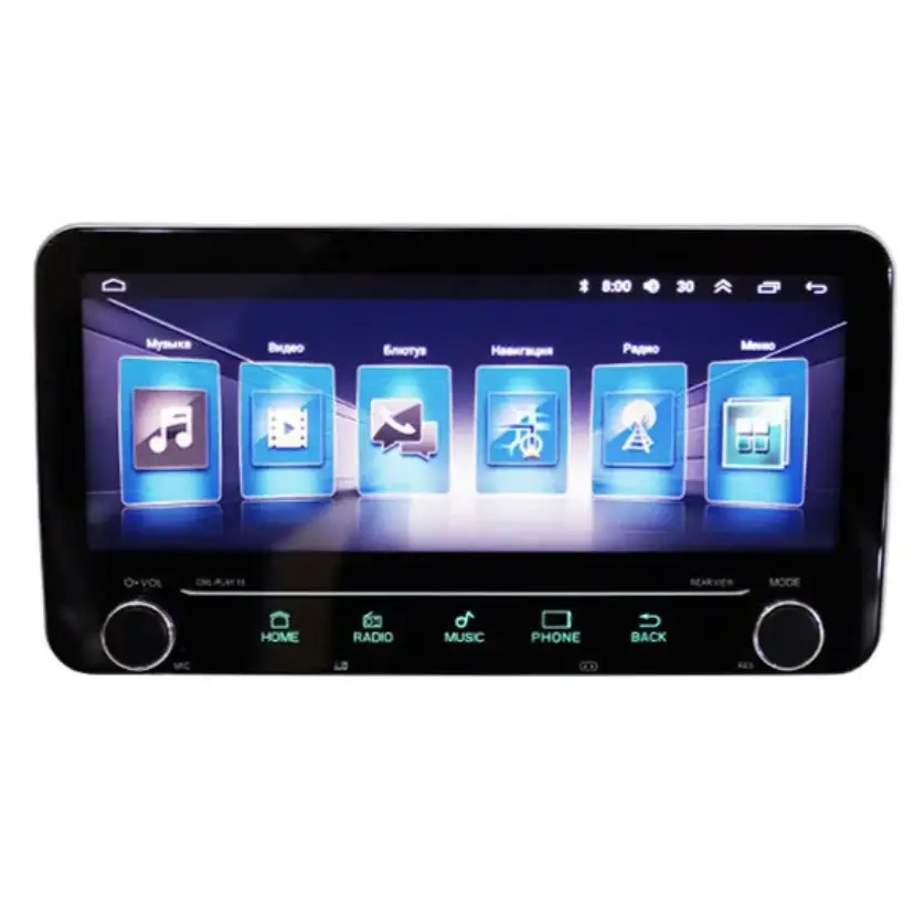 Автомагнитола сенсорная 10" 2din GPS Adnroid WiFi Bluetooth USB Pi-208 - фото 2