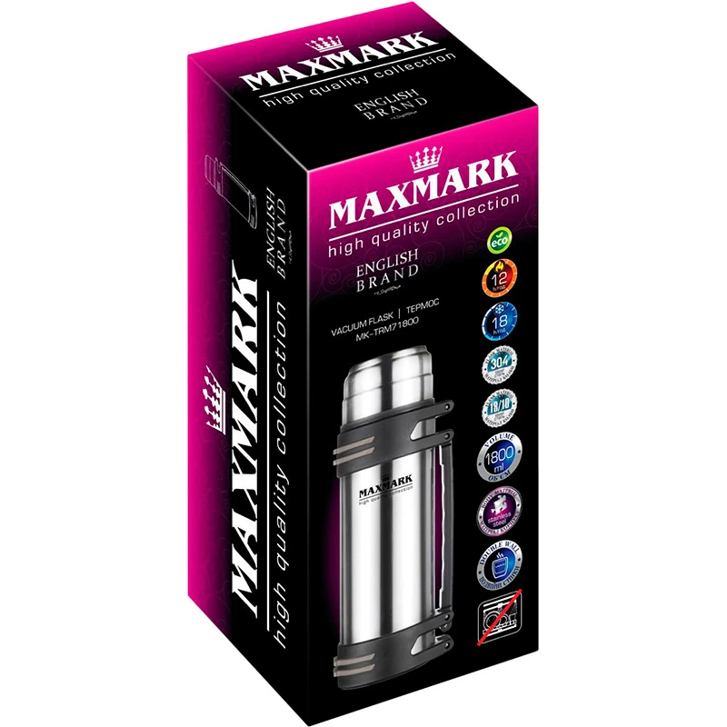 Термос Maxmark MK-TRM71800 з ручкою 1,8 л (32457) - фото 2 Термос Maxmark MK-TRM71800 з ручкою 1,8 л (32457) - фото 2