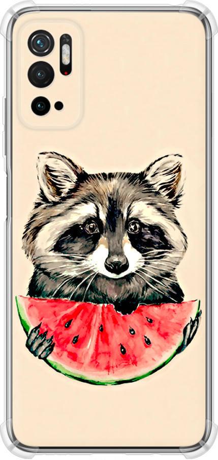 Чехол на Xiaomi Poco M3 Pro Енотик с арбузом (4605sp-2369-42517) Чехол на Xiaomi Poco M3 Pro Енотик с арбузом (4605sp-2369-42517)