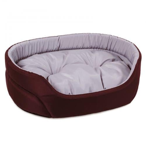 Лежак для животных Природа Pet Fashion Омега 43x34x13 см Бордовый/Серый (PR241672) - фото 1 Лежак для животных Природа Pet Fashion Омега 43x34x13 см Бордовый/Серый (PR241672) - фото 1