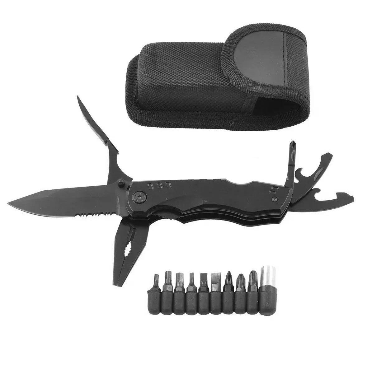 Мультитул складаний Traveler MS009G 11 см з набором біт Чорний (30835923) - фото 2 Мультитул складаний Traveler MS009G 11 см з набором біт Чорний (30835923) - фото 2