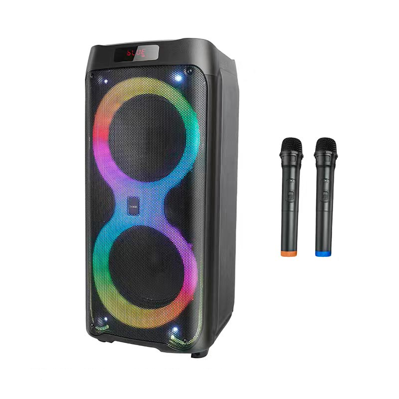 Портативная колонка-караоке Hoco DS41 plus 40 W с RGB подсветкой Черный (64c736ae)