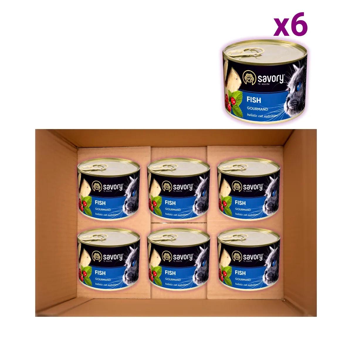 Корм вологий для вибагливих котів Savory з рибою 200 г х 6 шт. (P30648) - фото 2 Корм вологий для вибагливих котів Savory з рибою 200 г х 6 шт. (P30648) - фото 2