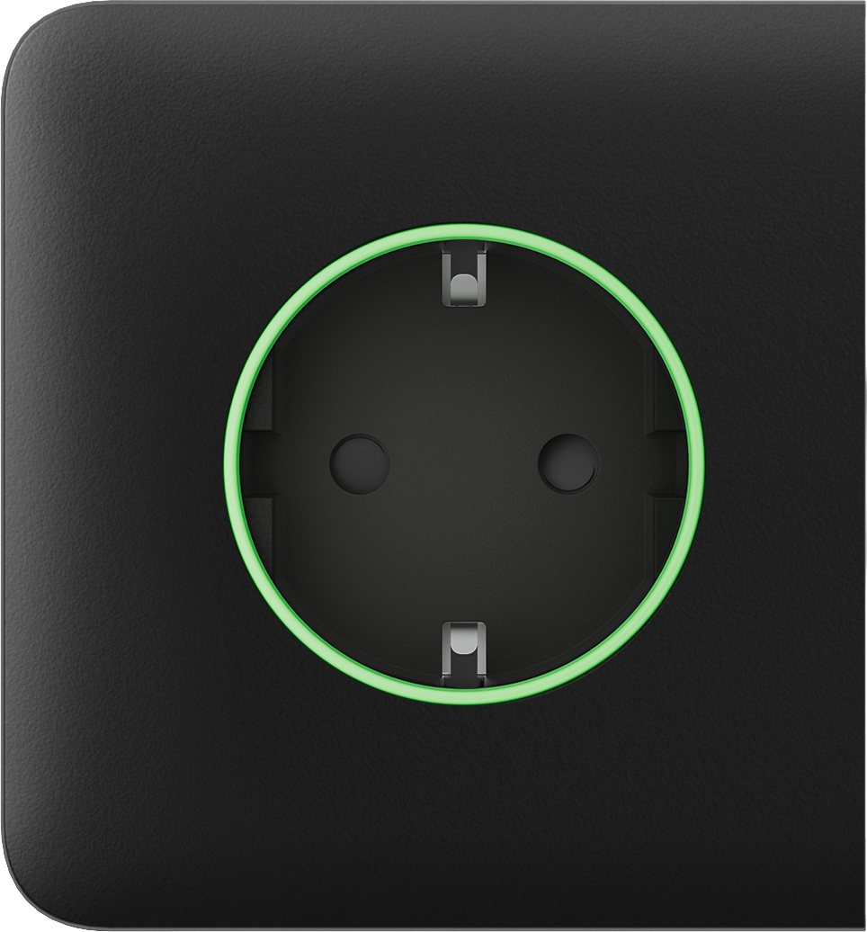 Панель боковая для встроенной розетки Ajax SideCover Smart Black (16969)