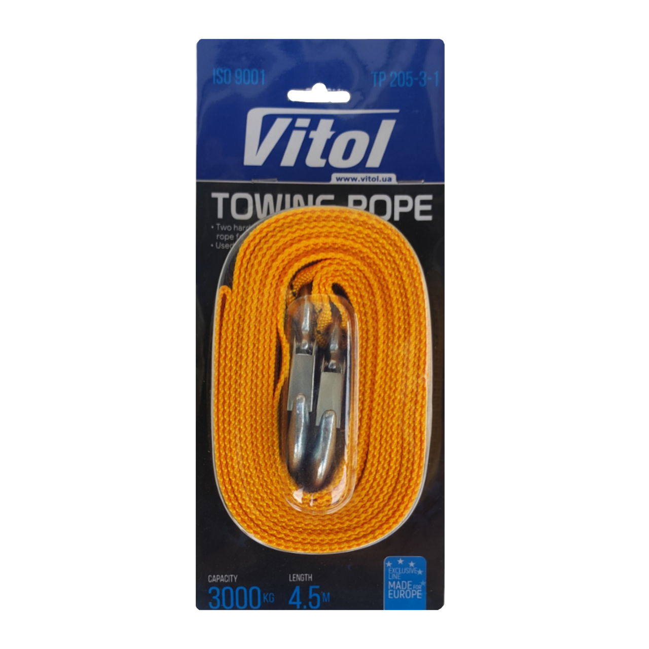 Буксир Vitol у блістері 3,0 т 4,5 м (ТР-205-3-1)