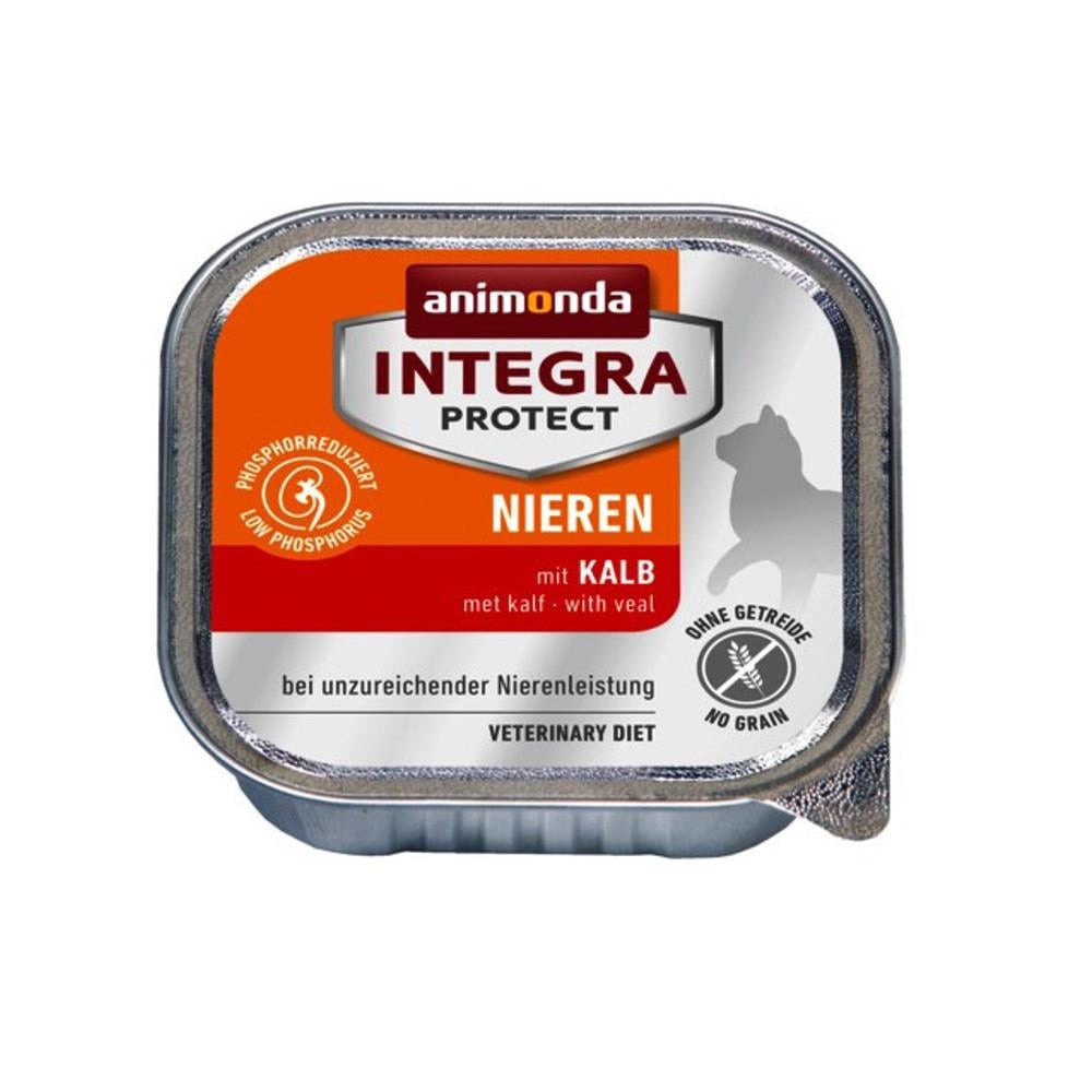 Корм ветеринарный влажный Integra Protect Renal dishes with Veal для кошек при болезнях почек с телятиной алю трай 100 г (34806829)
