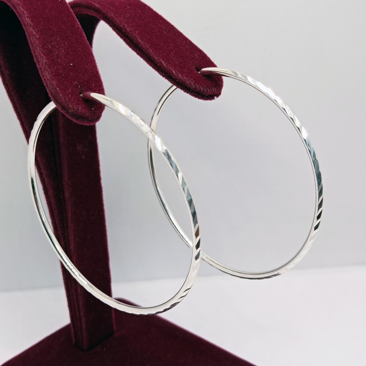 Сережки срібло Шарнір кільця 925° 4,48 г 5 см (20108/50А)