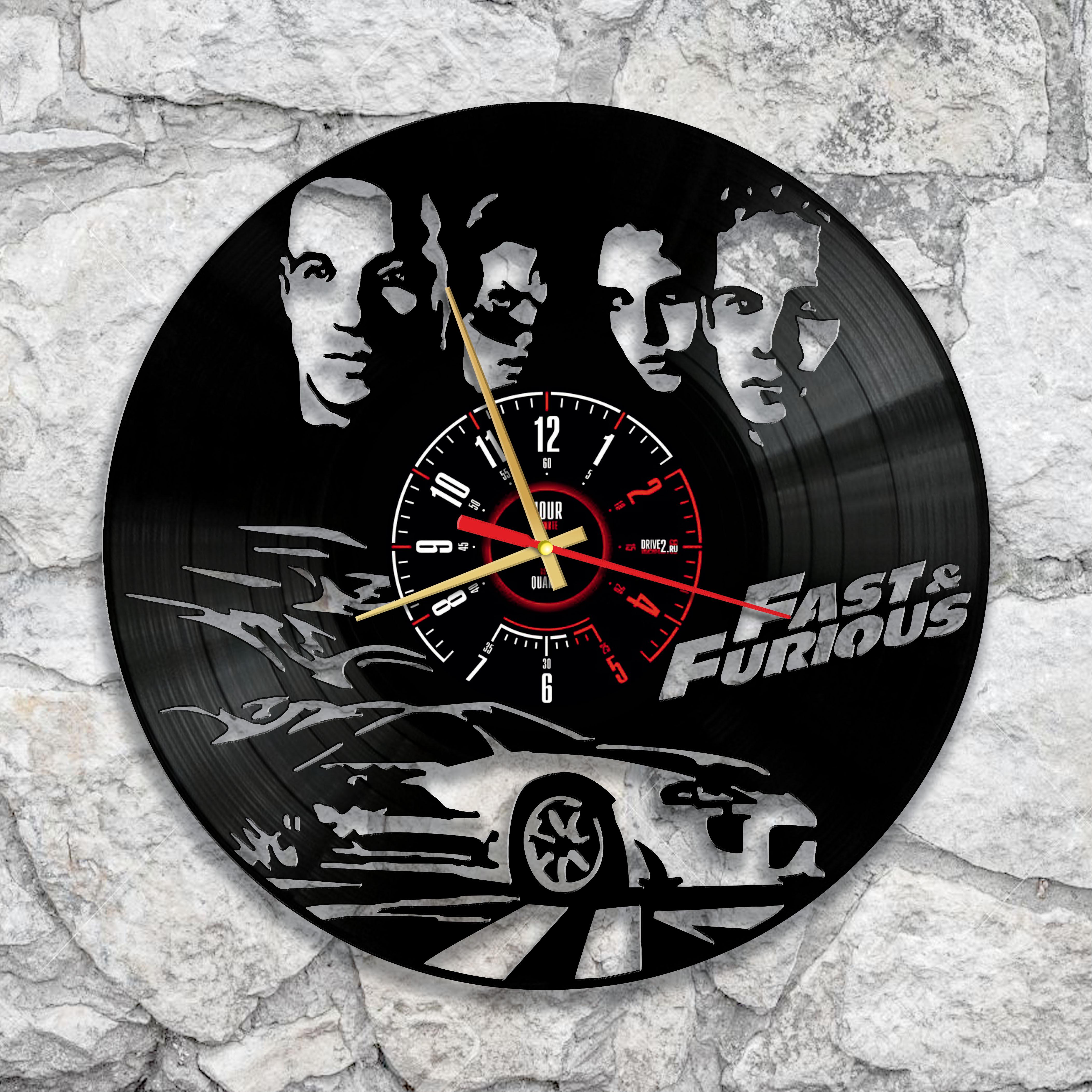 Годинник настінний Форсаж 3389 з вінилової платівки