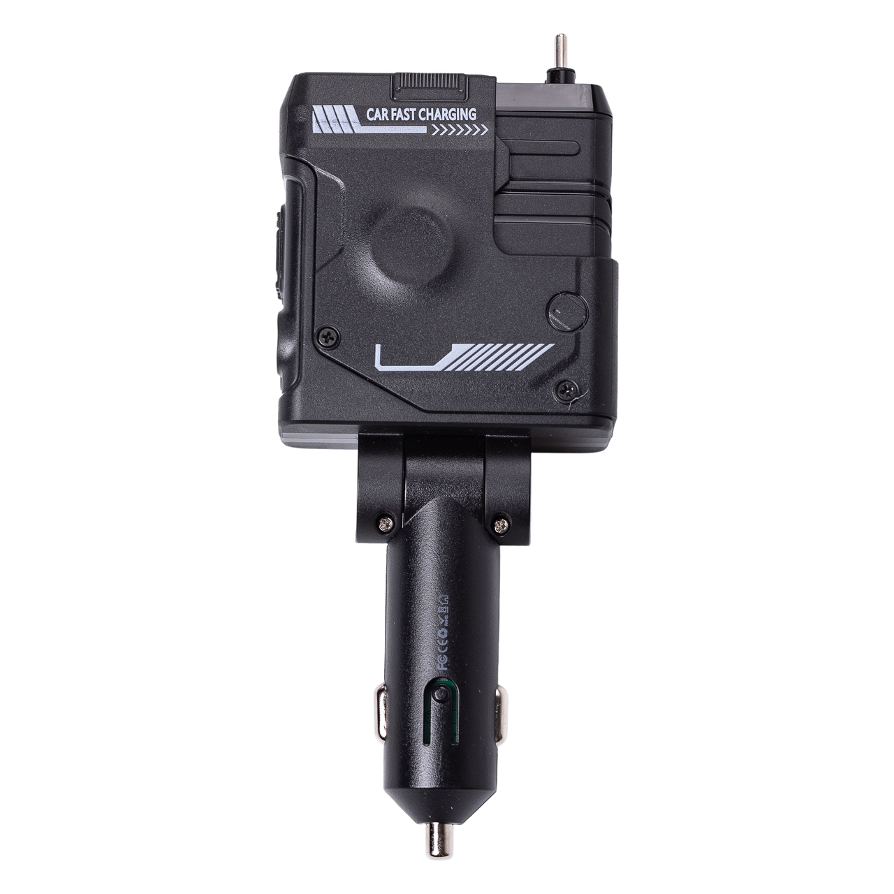 Зарядное устройство автомобильное MECHA 4в1 с кабелями 2 х USB-С USB-A Apple Lightning Черный (HP-A1B)