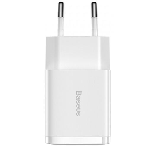 Зарядное устройство Baseus Compact 2xUSB 10,5 W 2,1 A White (CCXJ010202)