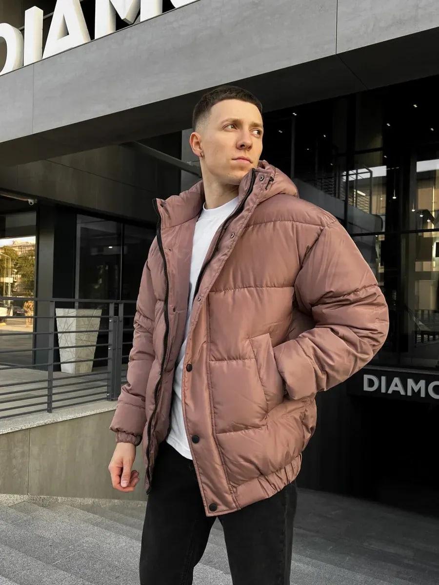 Куртка чоловіча зимова Oslo оверсайз дута L Коричневий (26516/3/3) Куртка чоловіча зимова Oslo оверсайз дута L Коричневий (26516/3/3)