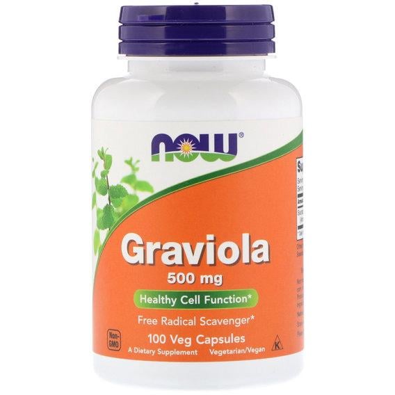 Гравіола NOW Foods Graviola 500 мг 100 Veg Caps