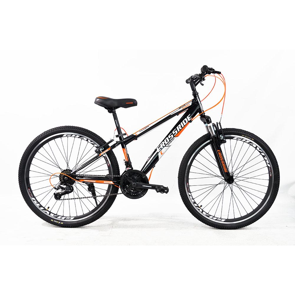 Велосипед Crossride MTB ST Shark 2021 26" Черно-оранжевый (0173-5)