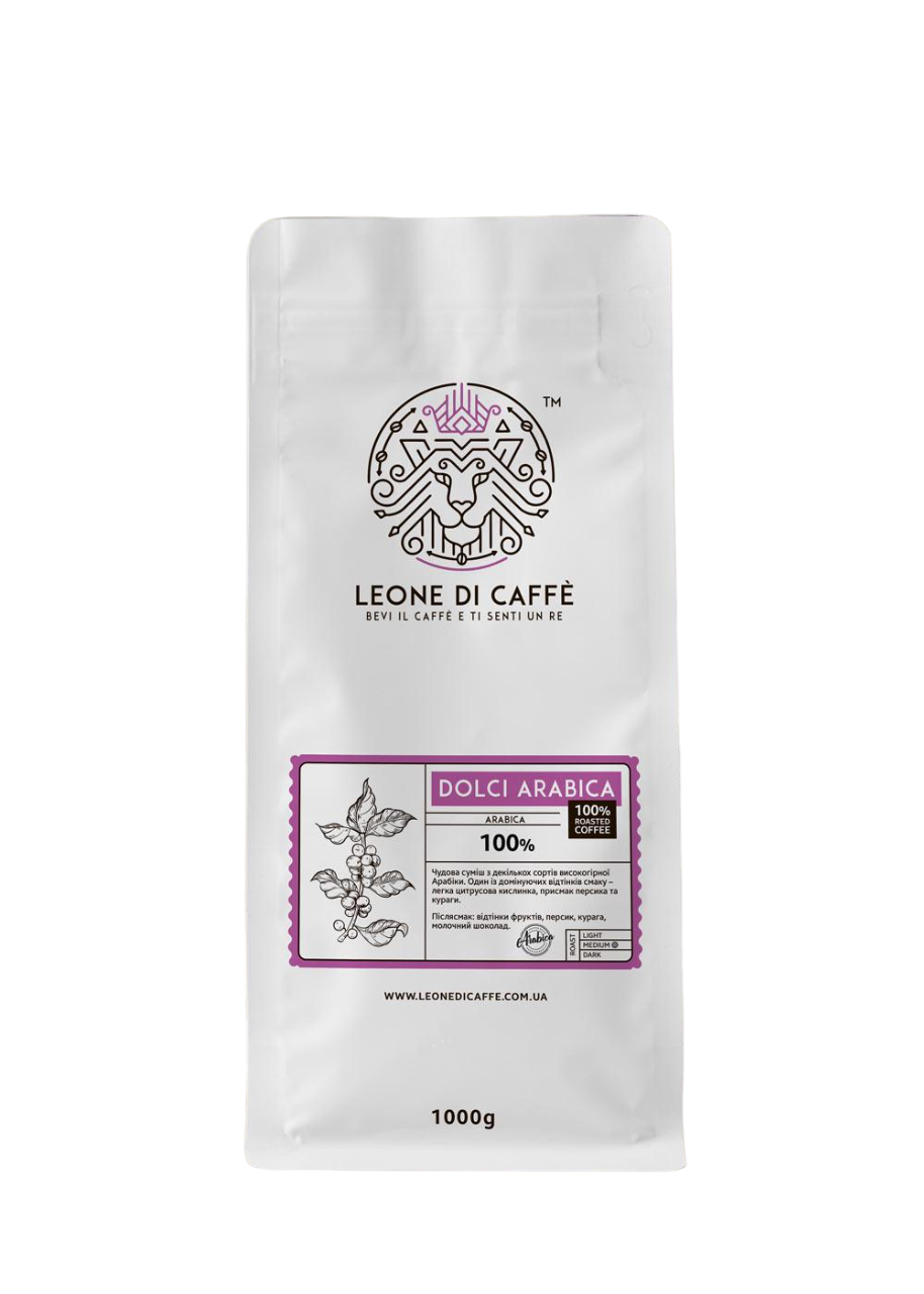 Кофе в зернах Leone di caffe Dolci Arabica 100% арабика 1 кг (10869017)