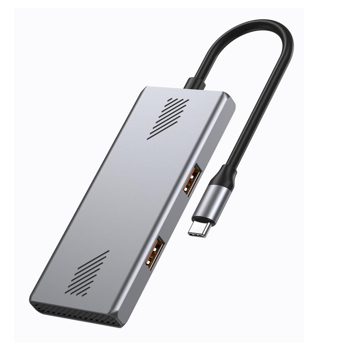 USB-хаб Gembird UHB-CM-U310-A2C2-01 USB Type-C 4в1 18 см Grey (35575459)
