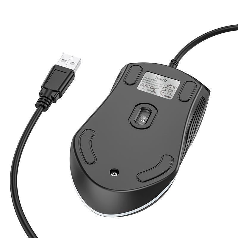 Компьютерная мышка Hoco Enjoy gaming luminous wired mouse GM19 (2005110373) - фото 6